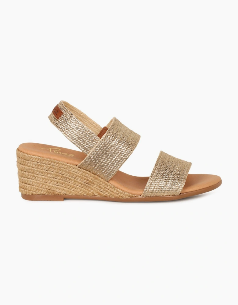 Band Womens Wedge Heel Sandals