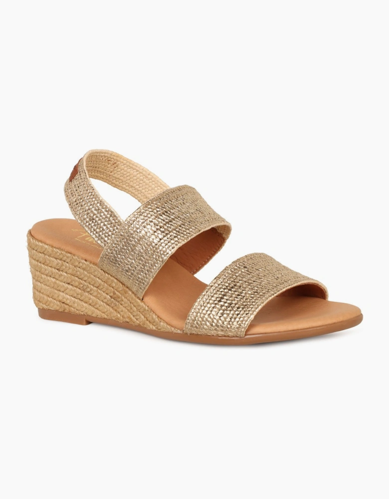 Band Womens Wedge Heel Sandals