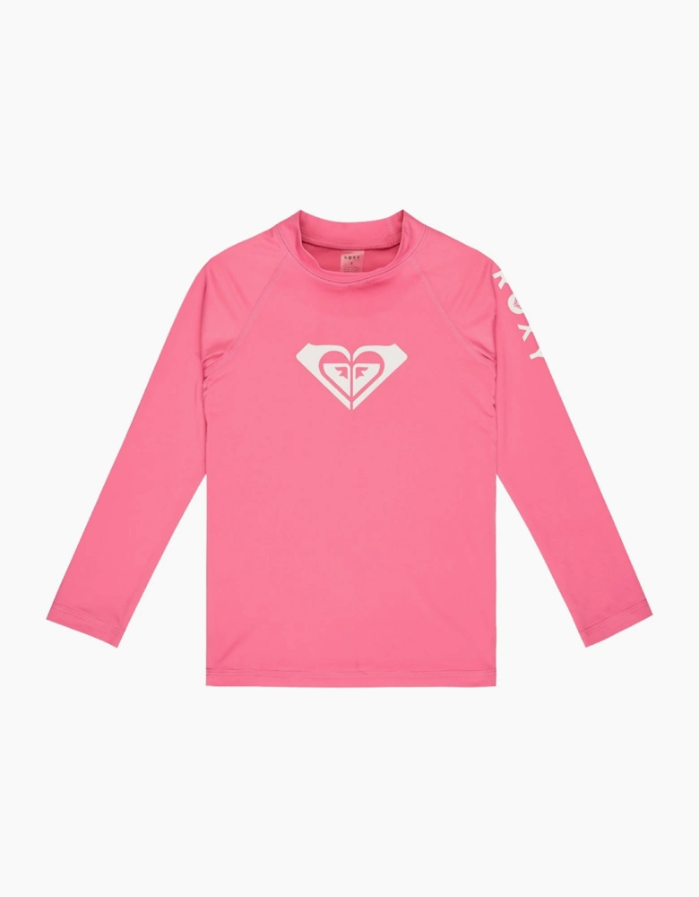 Roxy Kids Whole Hearted L Long Sleeve Rash Vest
