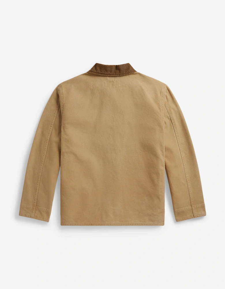 Ralph Lauren Boys Canvas Light Weight Jacket in Beige
