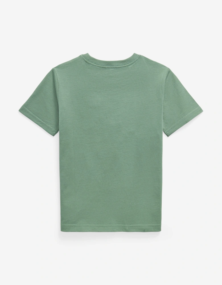 Ralph Lauren Boys Jersey Pocket T-Shirt in Green