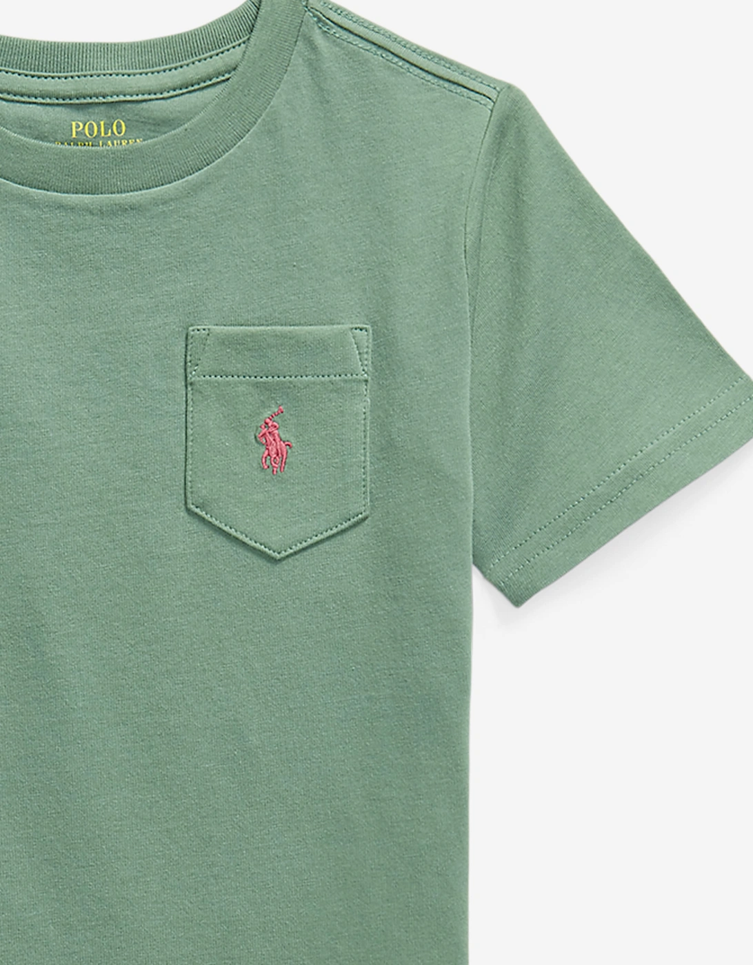 Ralph Lauren Boys Jersey Pocket T-Shirt in Green