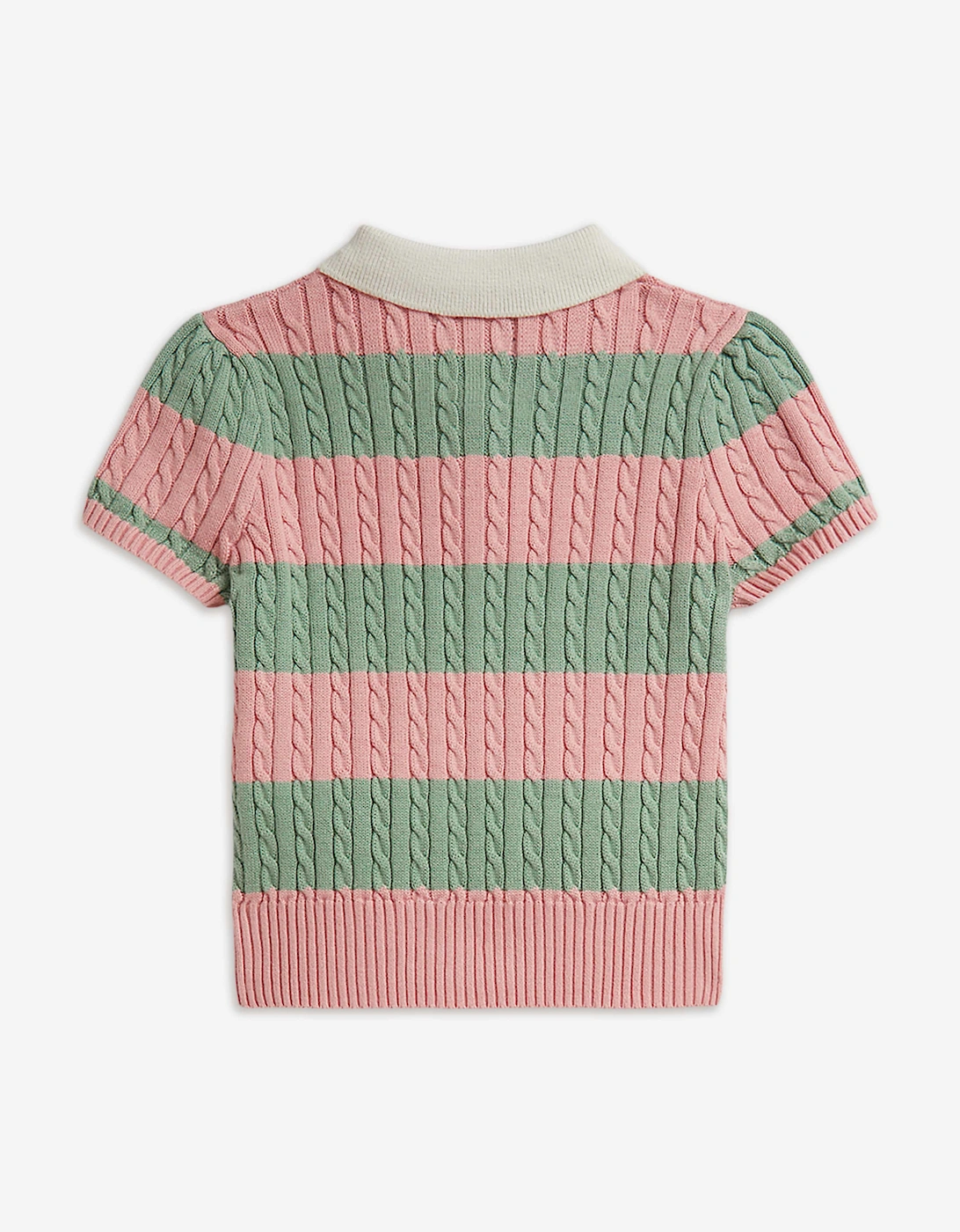 Ralph Lauren Girls Striped Skirt Set in Pink