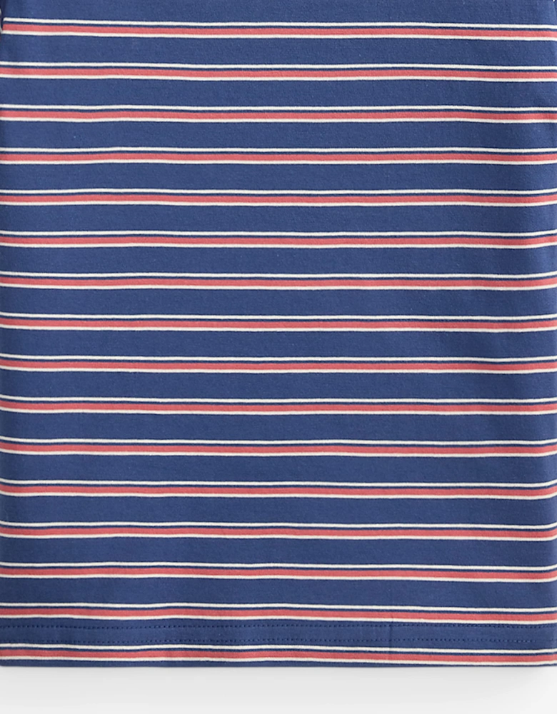 Ralph Lauren Boys Striped Jersey T-Shirt in Blue