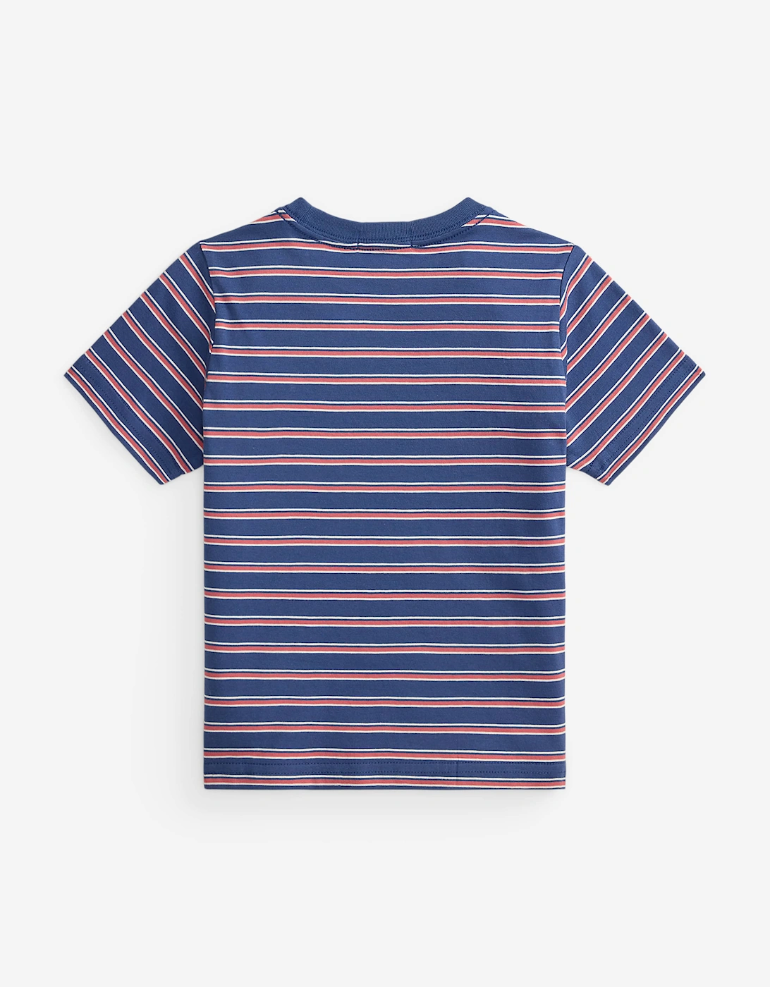Ralph Lauren Boys Striped Jersey T-Shirt in Blue