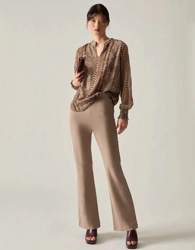 Sequin Animal Print Blouse