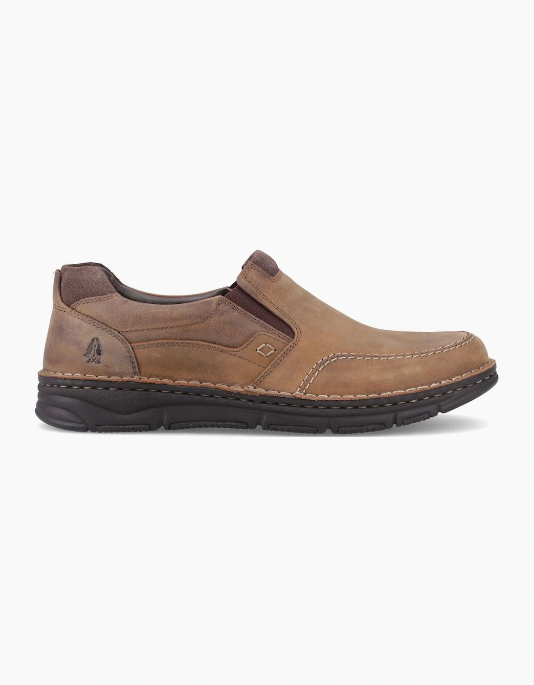 Hush Puppies Franco Slip on Leather Men's Tan Loafers