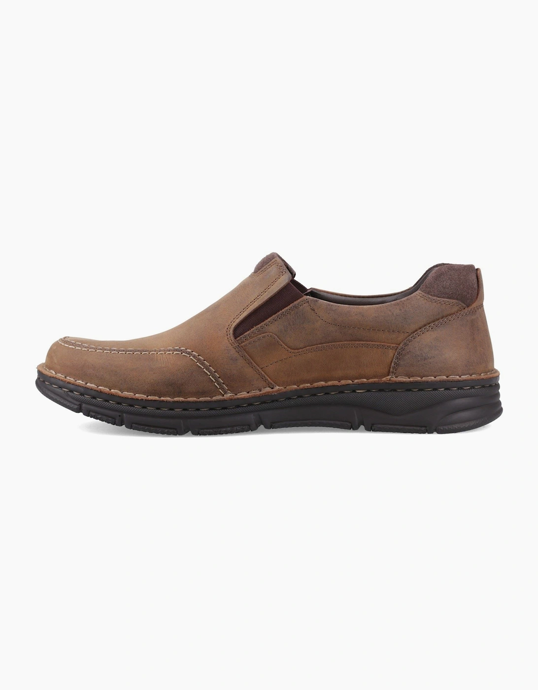 Hush Puppies Franco Slip on Leather Men's Tan Loafers