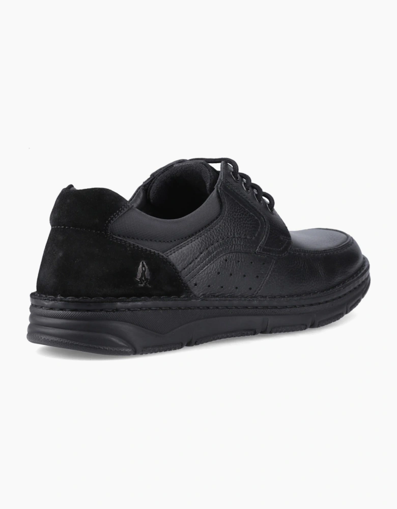 Hush Puppies Franklin Lace Up Shoe Leather Men's Black Shoes