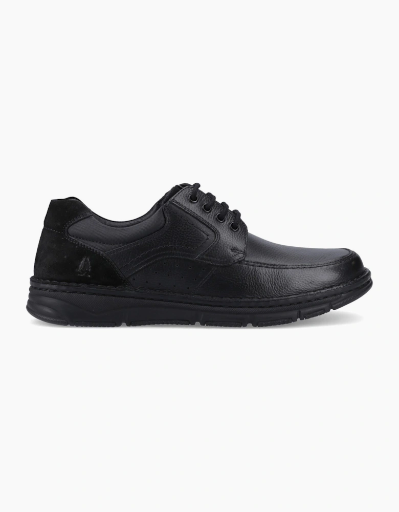 Hush Puppies Franklin Lace Up Shoe Leather Men's Black Shoes