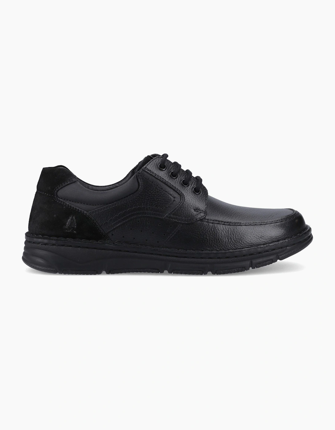 Hush Puppies Franklin Lace Up Shoe Leather Men's Black Shoes