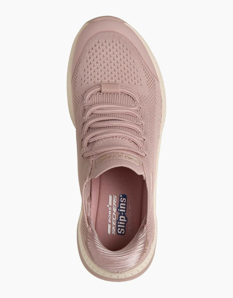 Skechers BOBS Sport Squad 4 Dire Step Polyester Women's Blush Trainers