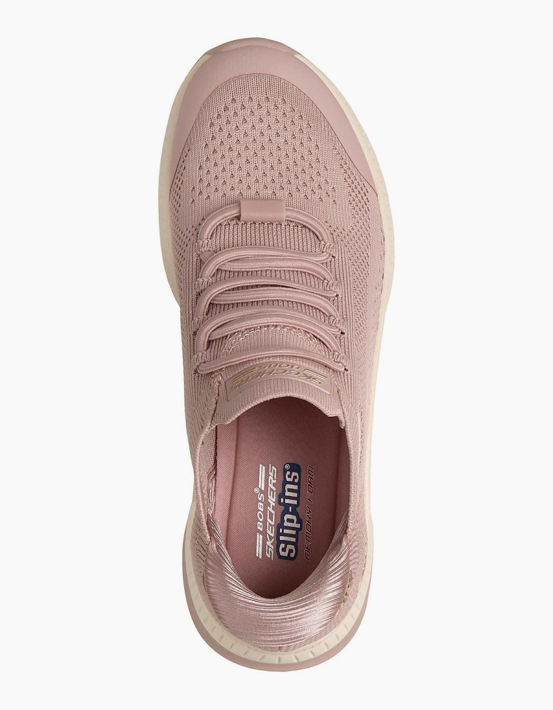 Skechers BOBS Sport Squad 4 Dire Step Polyester Women's Blush Trainers