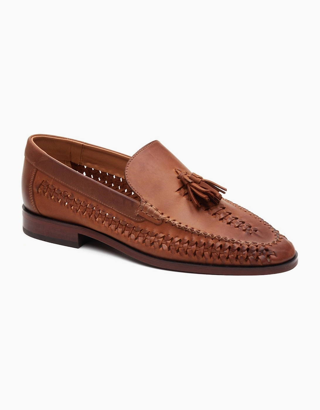 Base Men's Brown London Bracken Loafer Leather Tan Loafers - Size 12