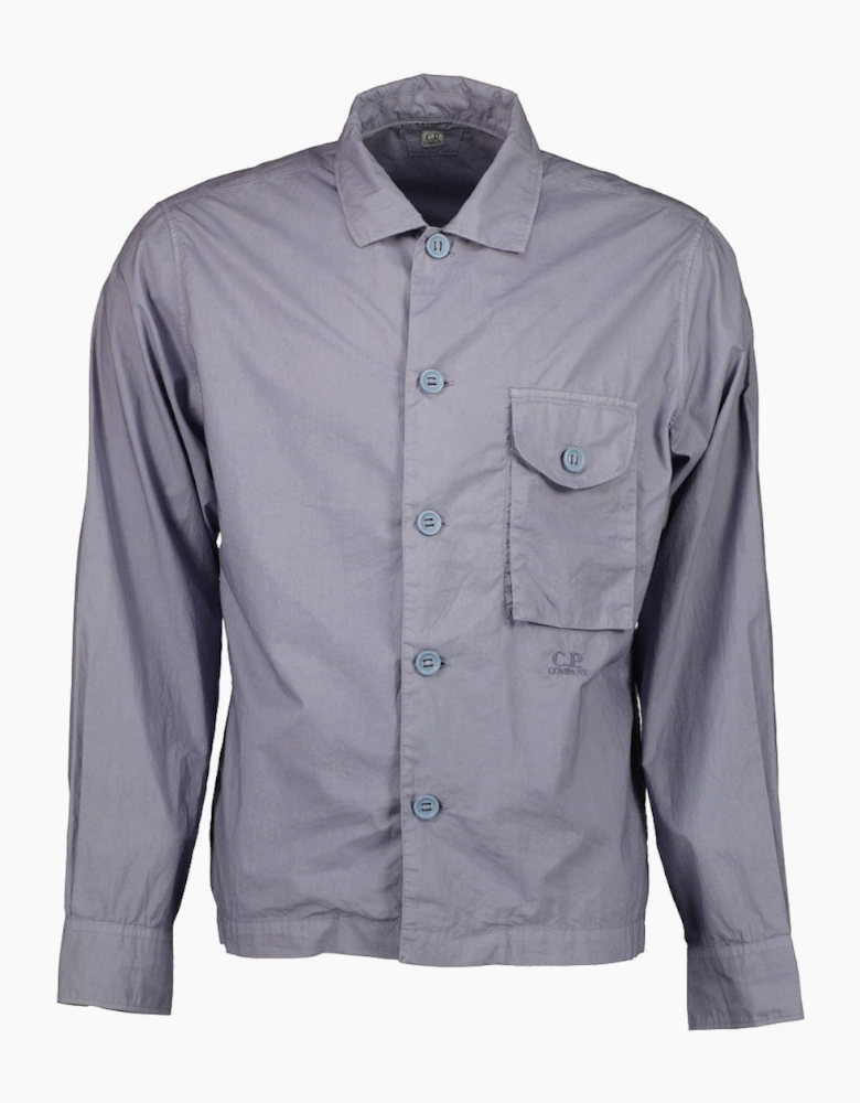 Popeline Embroidered Logo Shirt