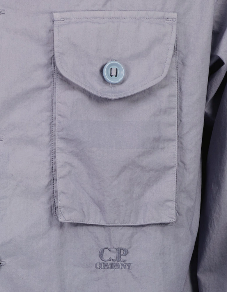 Popeline Embroidered Logo Shirt