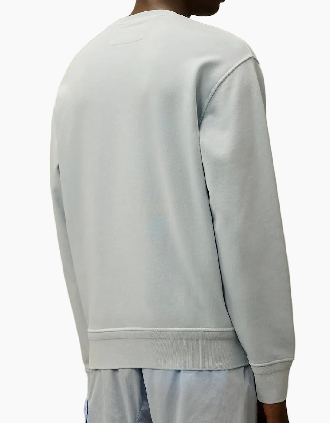 Diagonal Fleece Resist Dyed Lens Sweatshirt