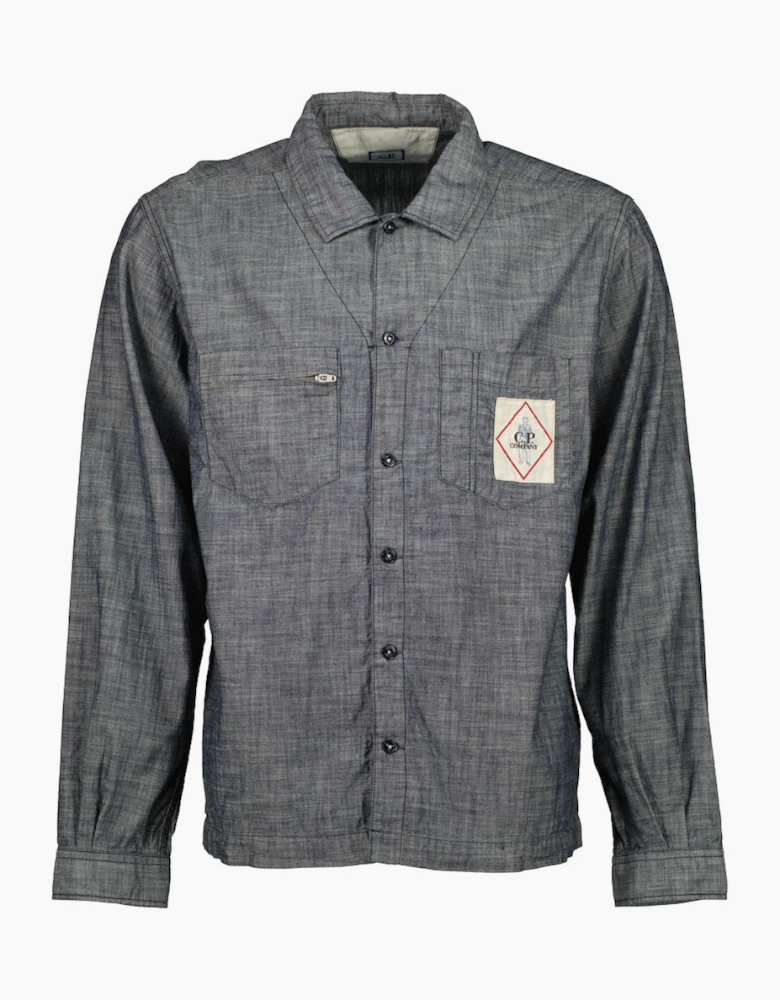 Chambray Logo Patch Shirt