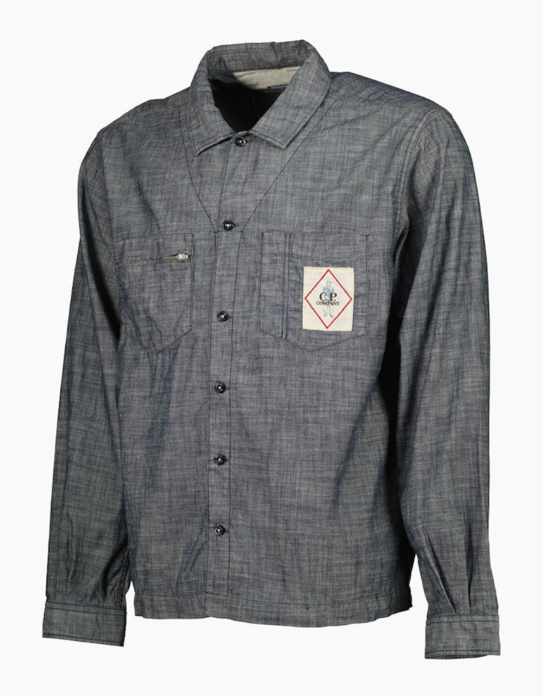 Chambray Logo Patch Shirt