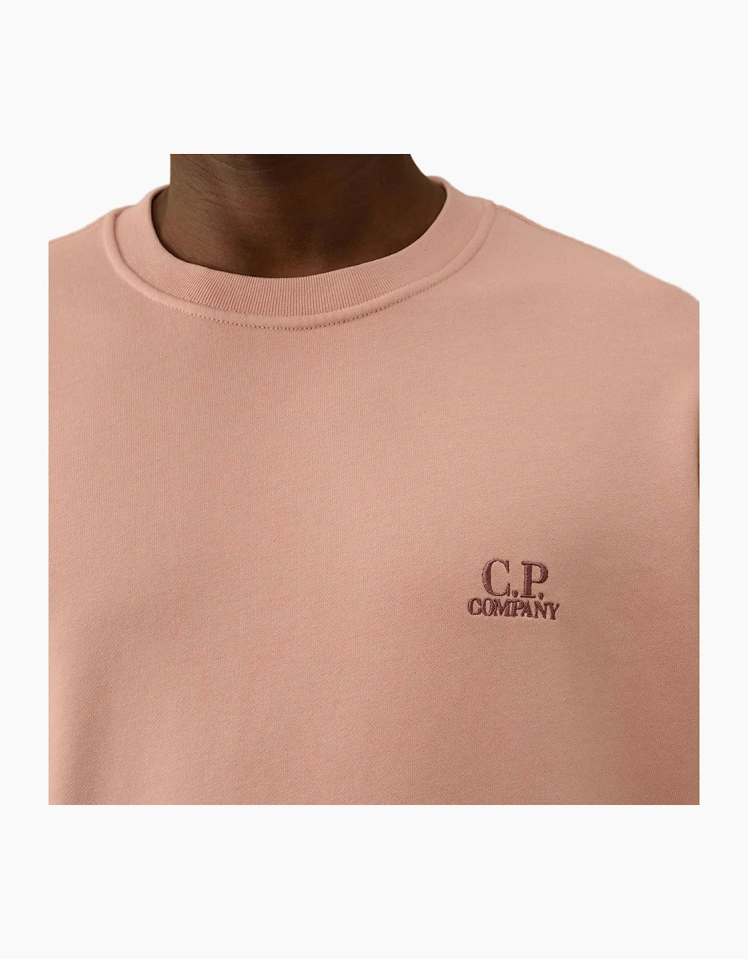 Diagonal Fleece Resist Dyed Logo Sweatshirt