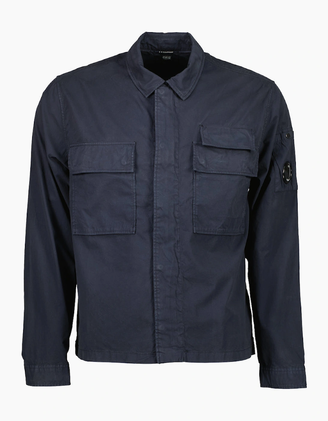 Gabardine Half Zip Lens Overshirt