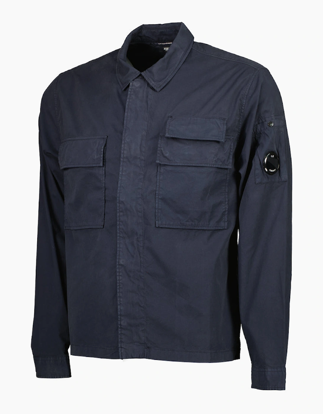 Gabardine Half Zip Lens Overshirt