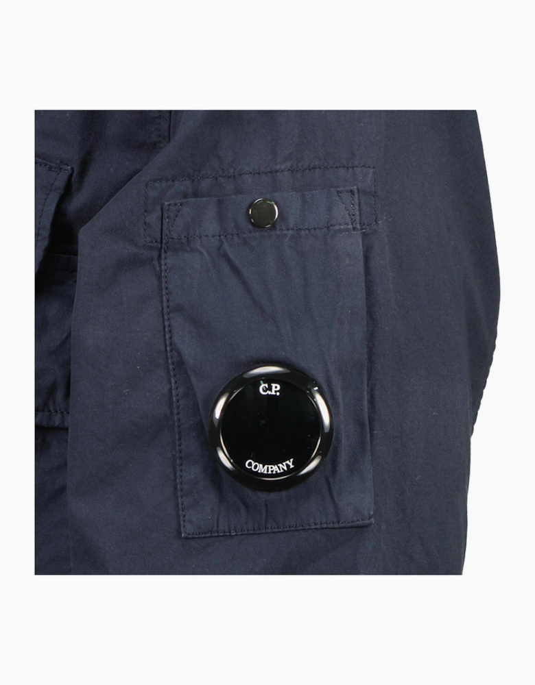 Gabardine Half Zip Lens Overshirt