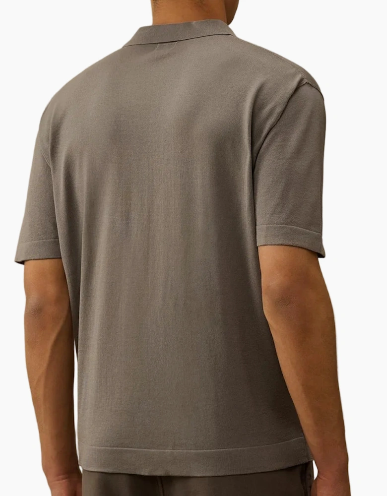 Knitted Pocket Logo Polo