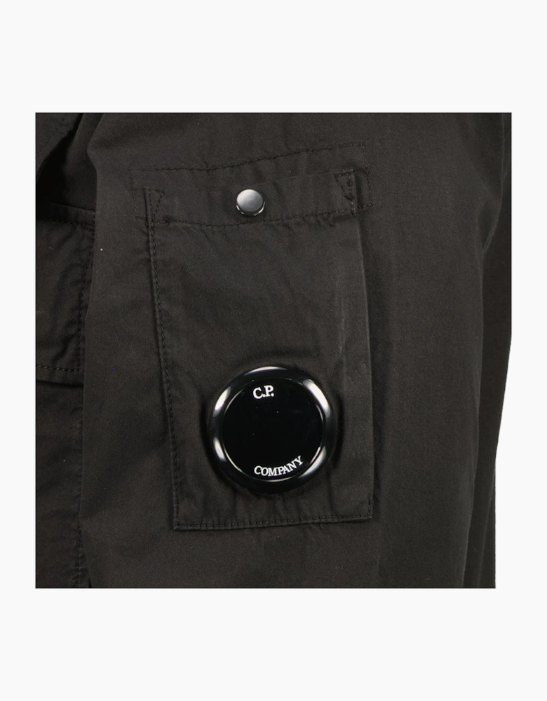 Gabardine Half Zip Lens Overshirt