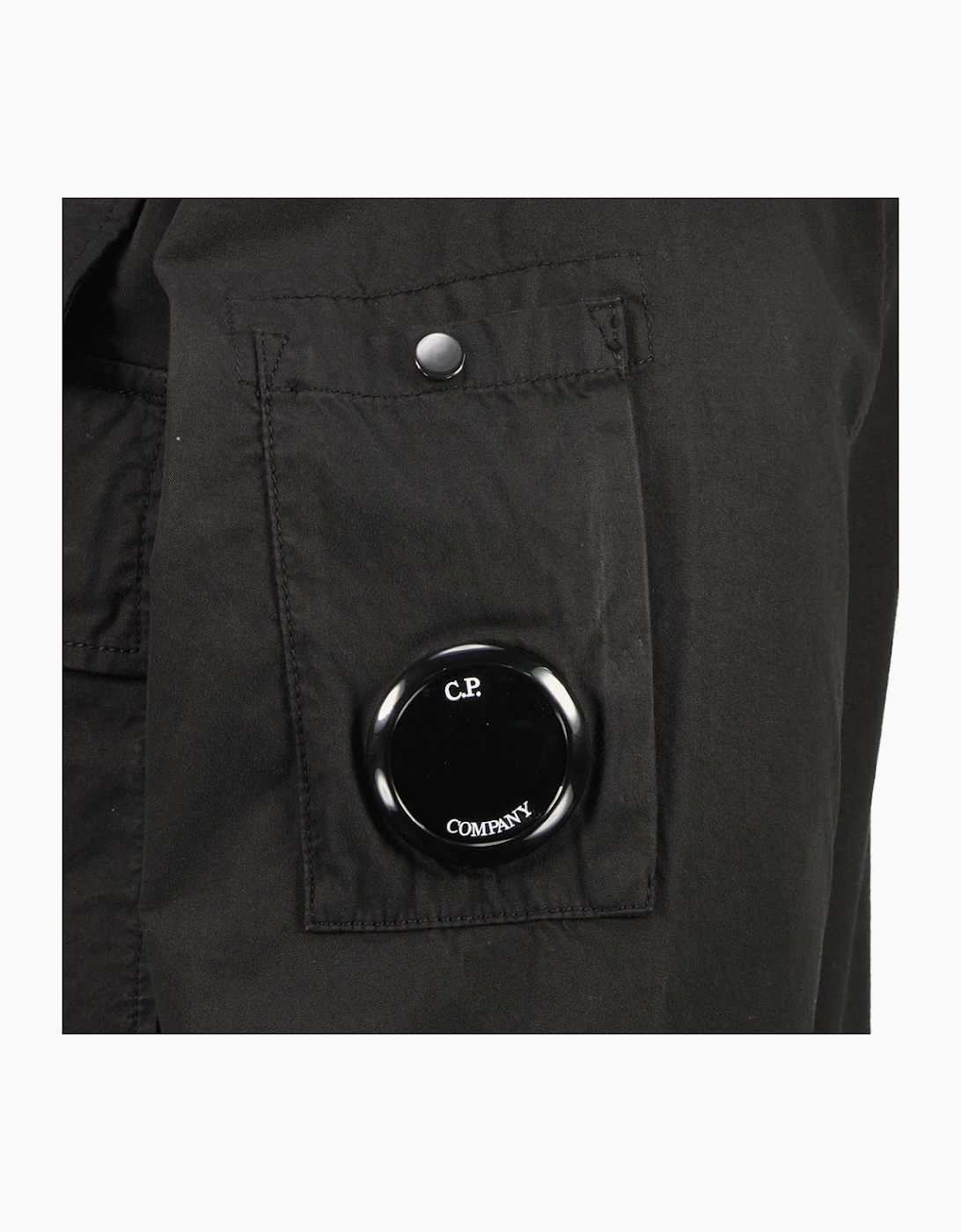 Gabardine Half Zip Lens Overshirt