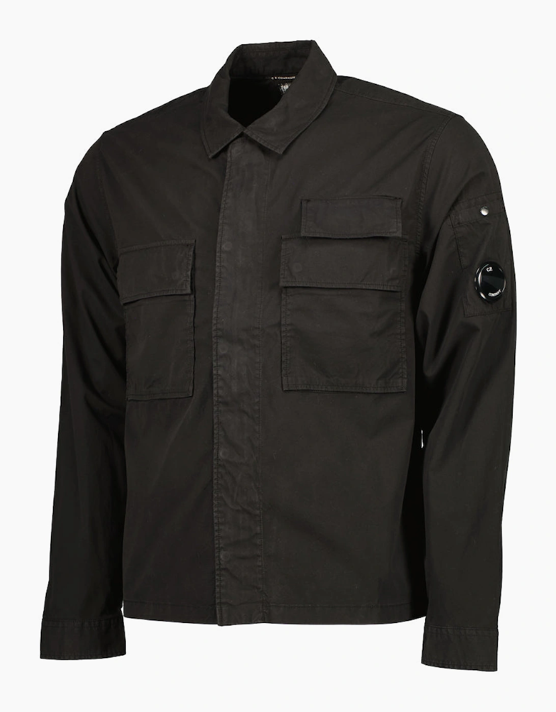 Gabardine Half Zip Lens Overshirt