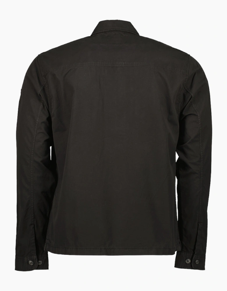 Gabardine Half Zip Lens Overshirt