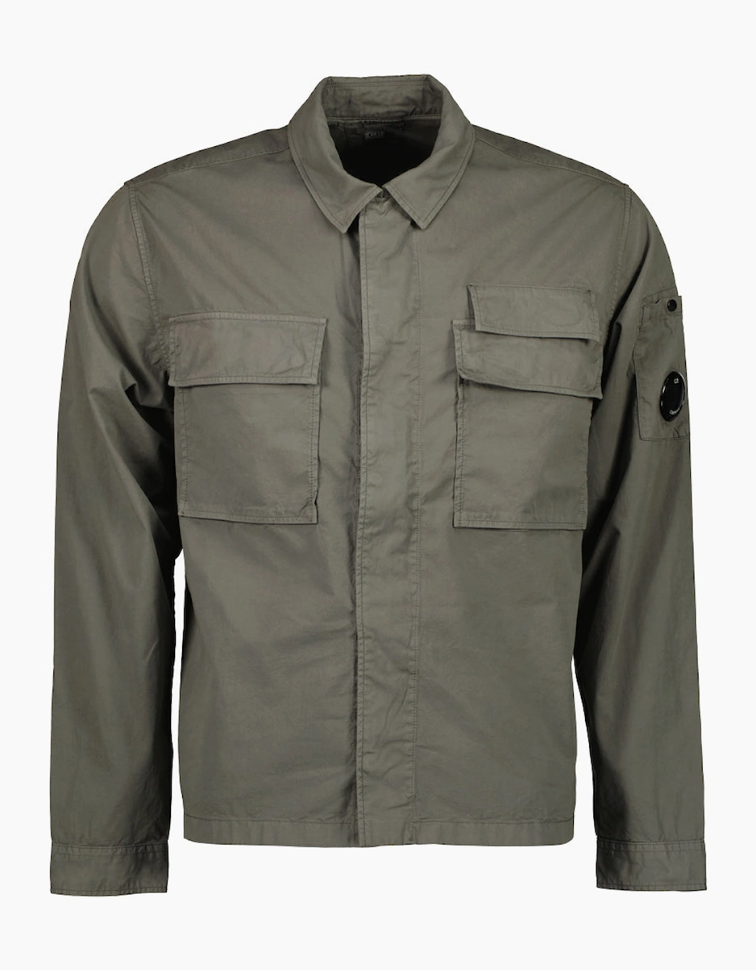 Gabardine Half Zip Lens Overshirt
