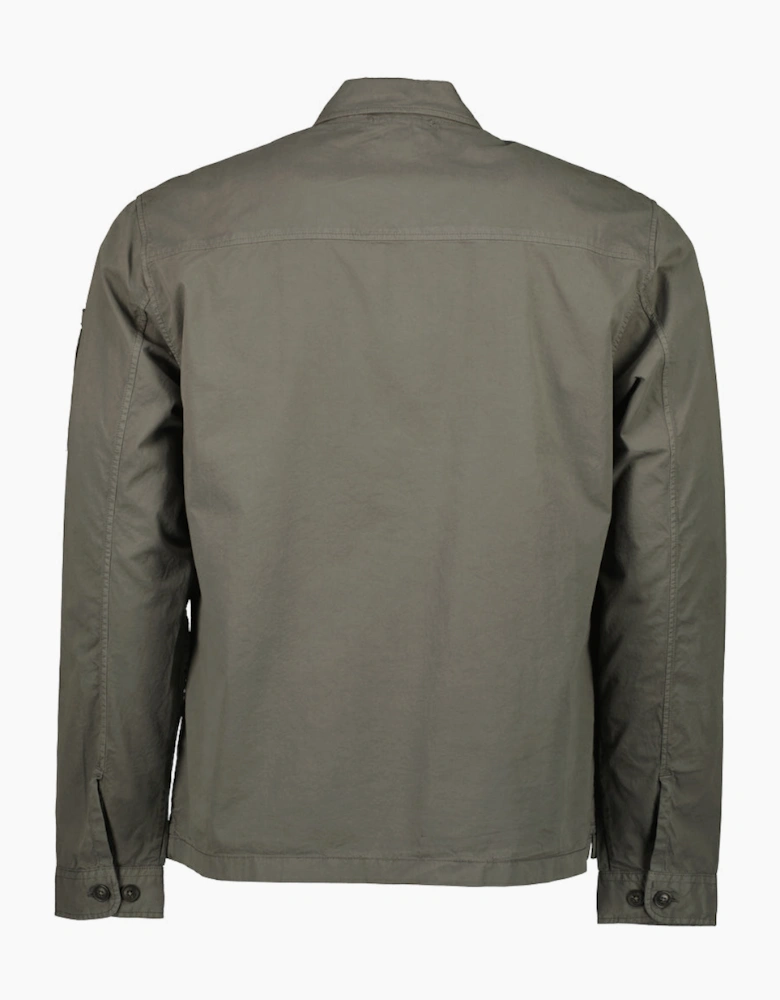 Gabardine Half Zip Lens Overshirt