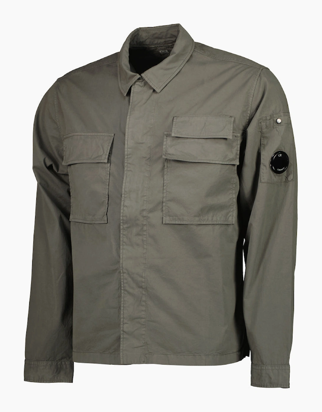 Gabardine Half Zip Lens Overshirt