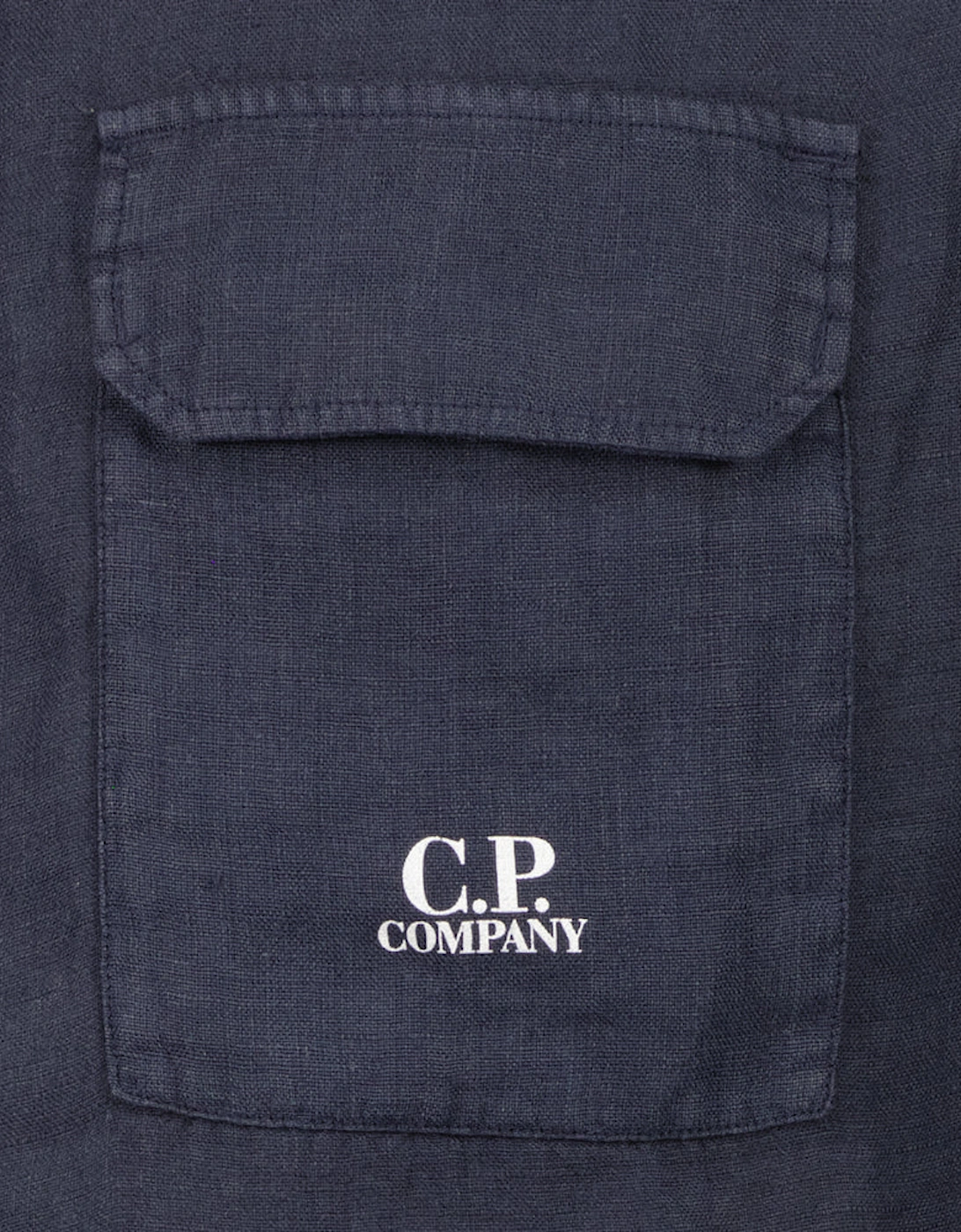 Long Sleeve Linen Overshirt