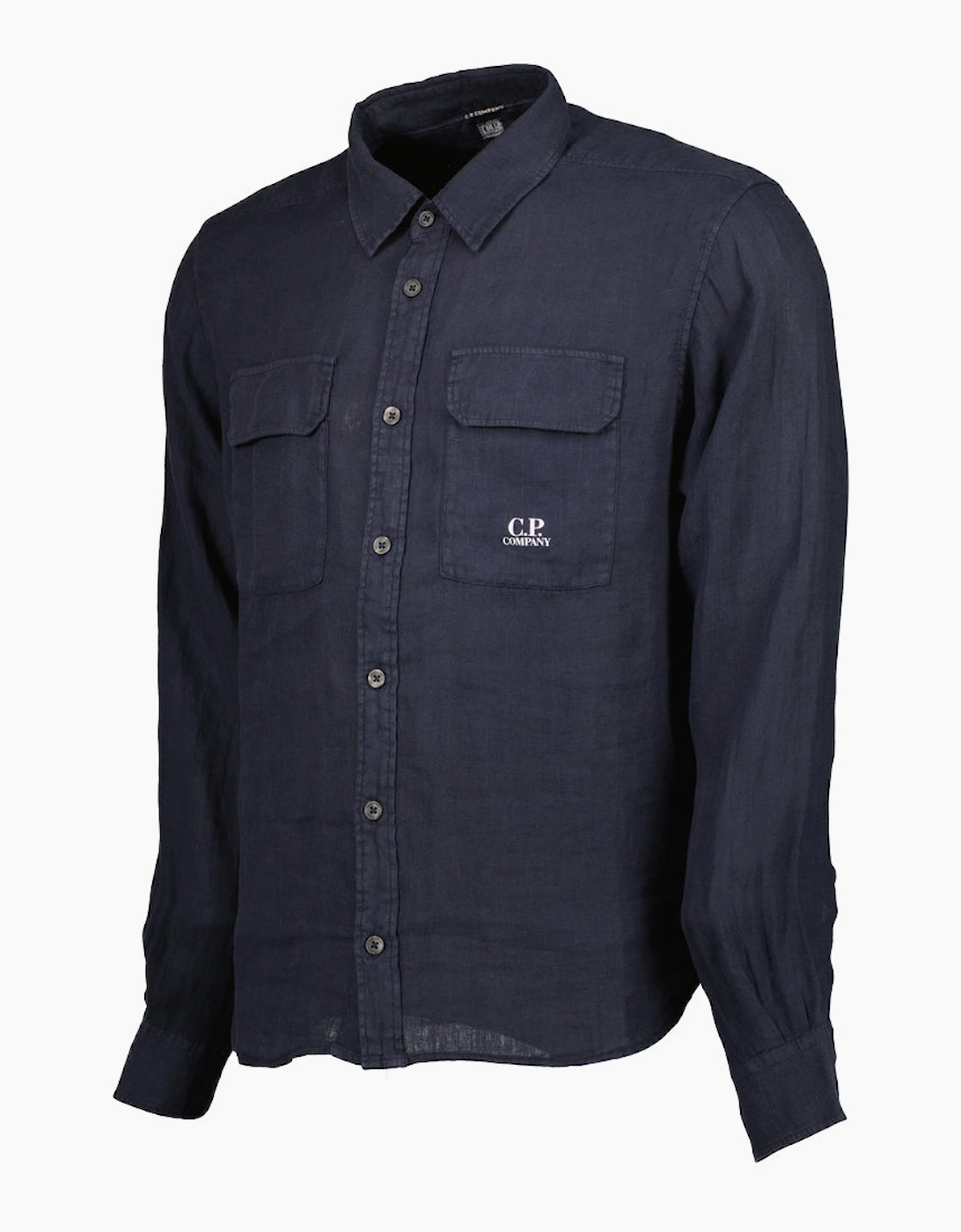 Long Sleeve Linen Overshirt