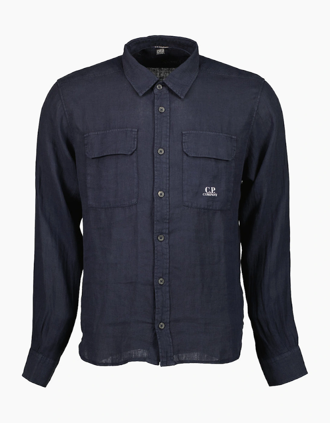 Long Sleeve Linen Overshirt