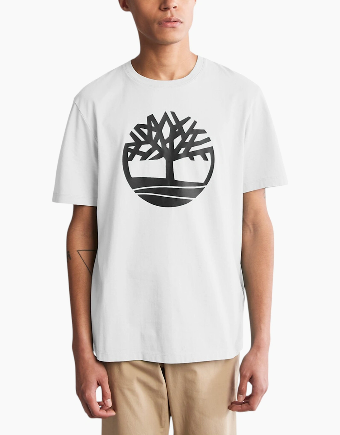 Timberland Men's Timberland Mens T Shirts Pullover Summer Top - White