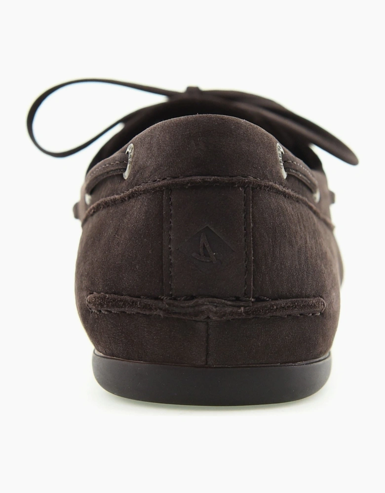 Sperry Slim Boat Leather Women's Dark Brown Boat Shoes