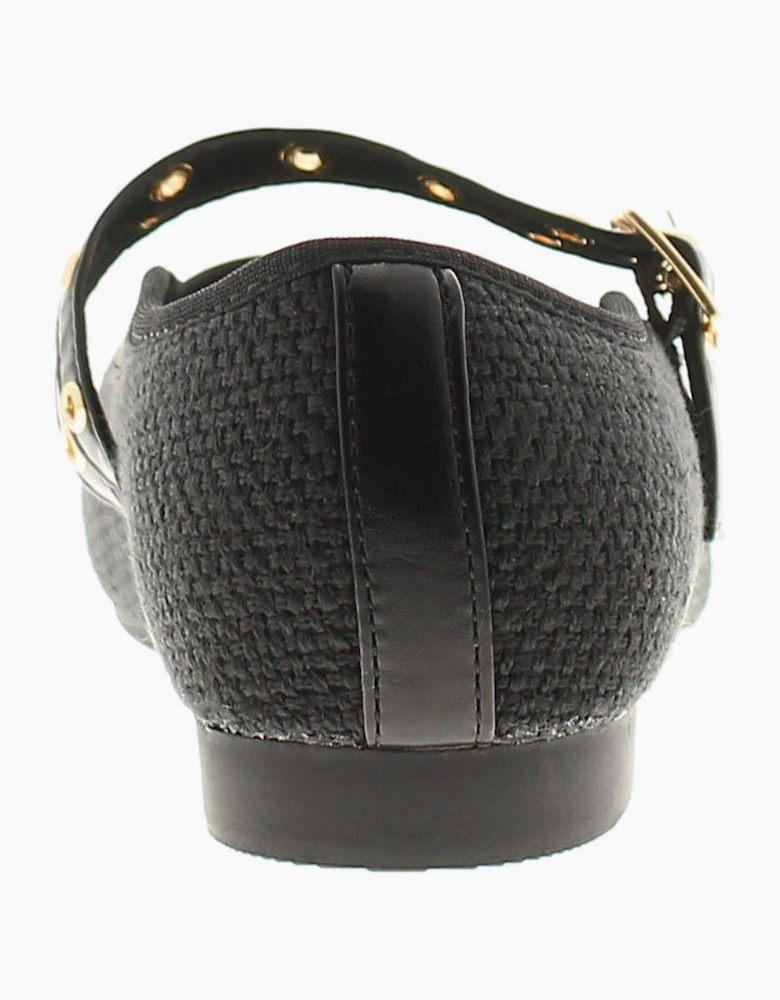 Apache Womens Flat Shoes Halima Buckle black UK Size