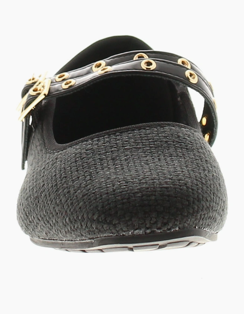 Apache Womens Flat Shoes Halima Buckle black UK Size