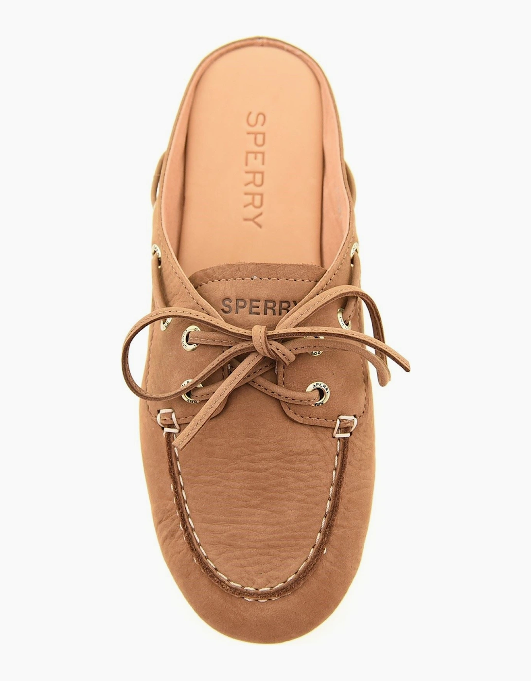 Sperry Slimboat Leather Women's Tan Mules