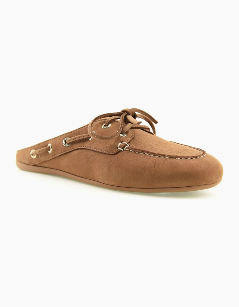 Sperry Slimboat Leather Women's Tan Mules