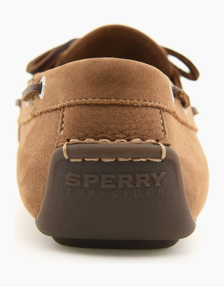 Sperry Orland 2-Eye Driver Leather Men's Tan Boat Shoes