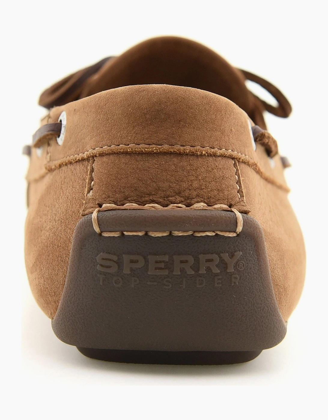 Sperry Orland 2-Eye Driver Leather Men's Tan Boat Shoes