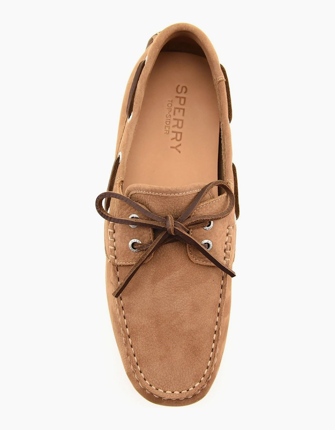 Sperry Orland 2-Eye Driver Leather Men's Tan Boat Shoes