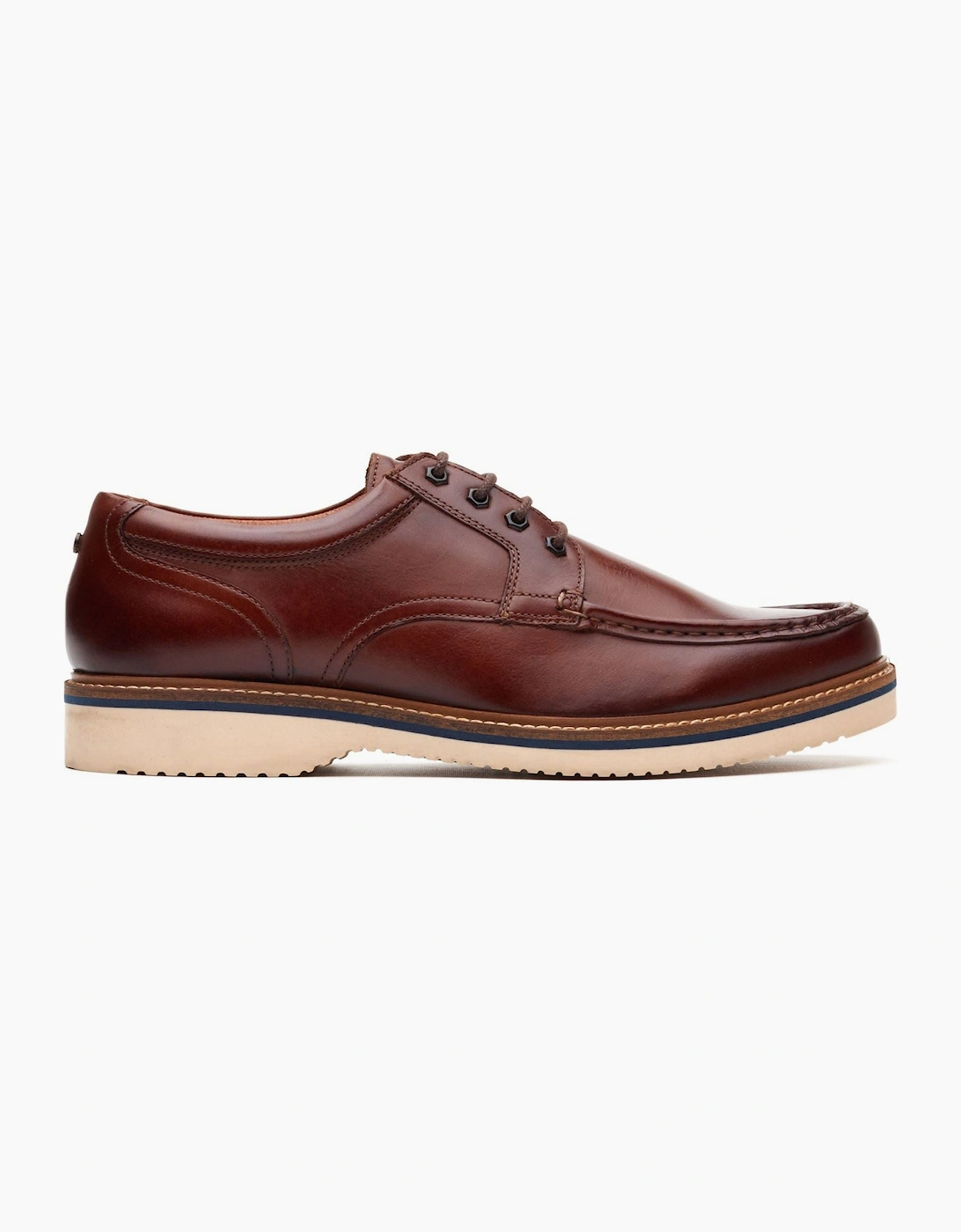 Base Men's Brown London Langdon Leather Tan Boat Shoes - Size 9
