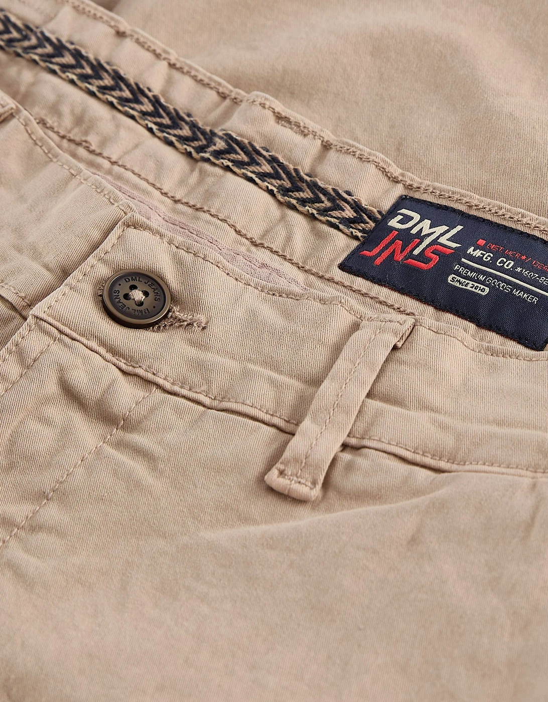 DML Healey chino shorts STONE