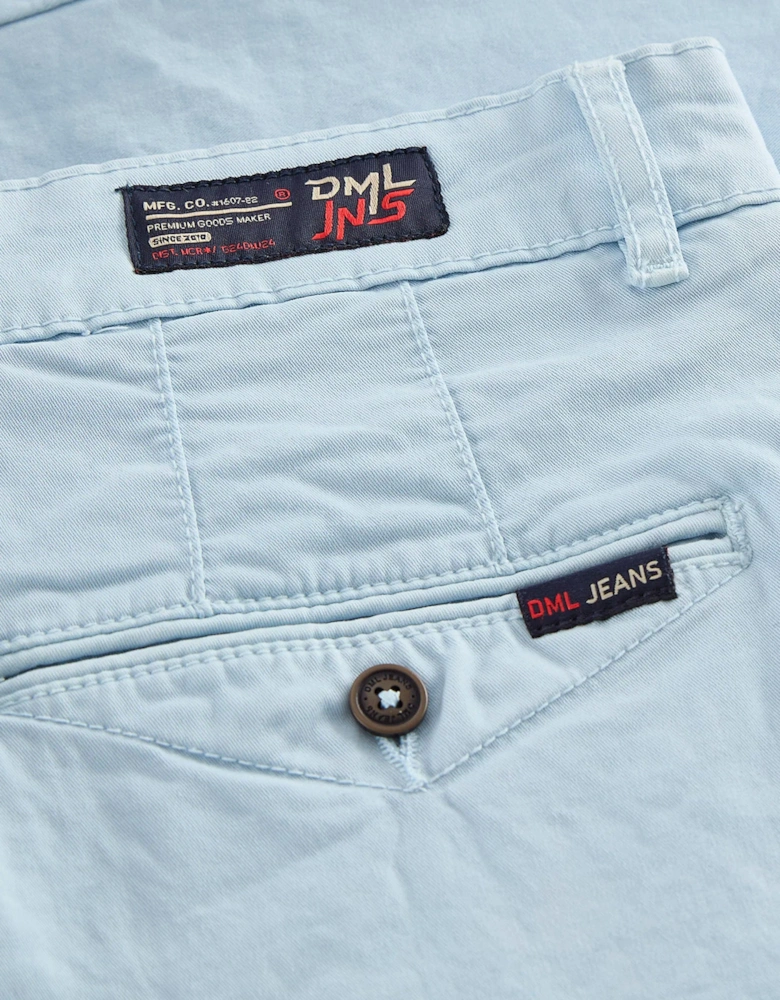 DML Healey chino shorts SKY BLUE